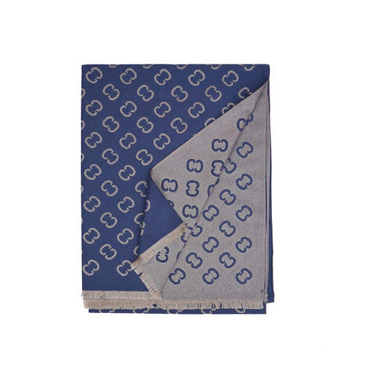 C-C Blue premium Cashmere Scarf