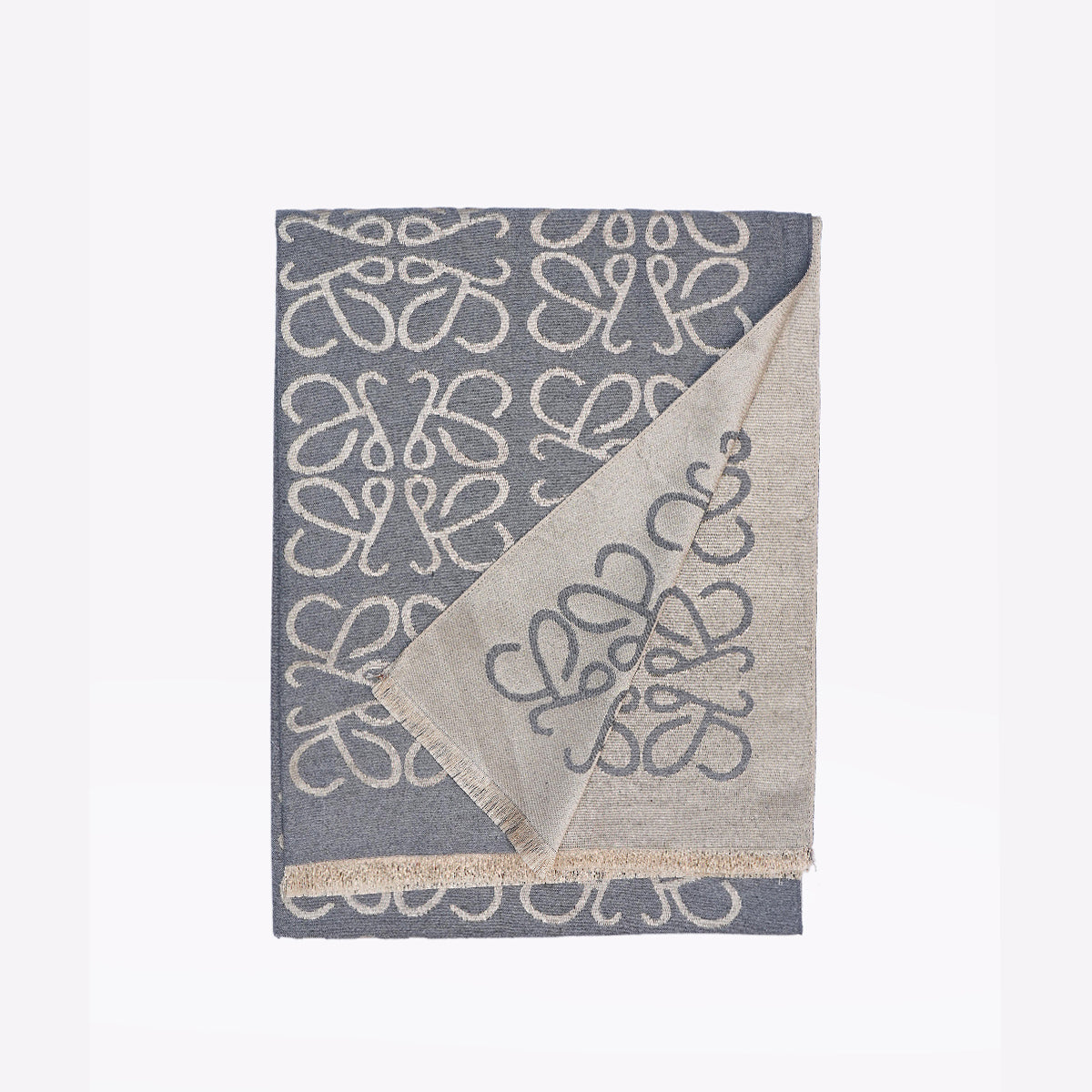 Abstract Light Grey Premium Cashmere