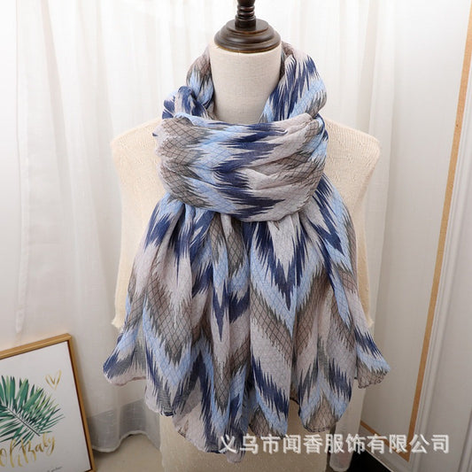 Geometric waved Blue