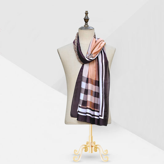 Bur-berry logo premium Silk