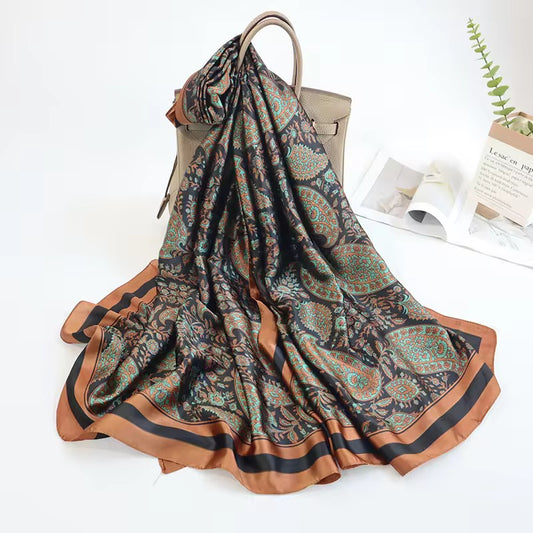 Botanical Print Premium Silk