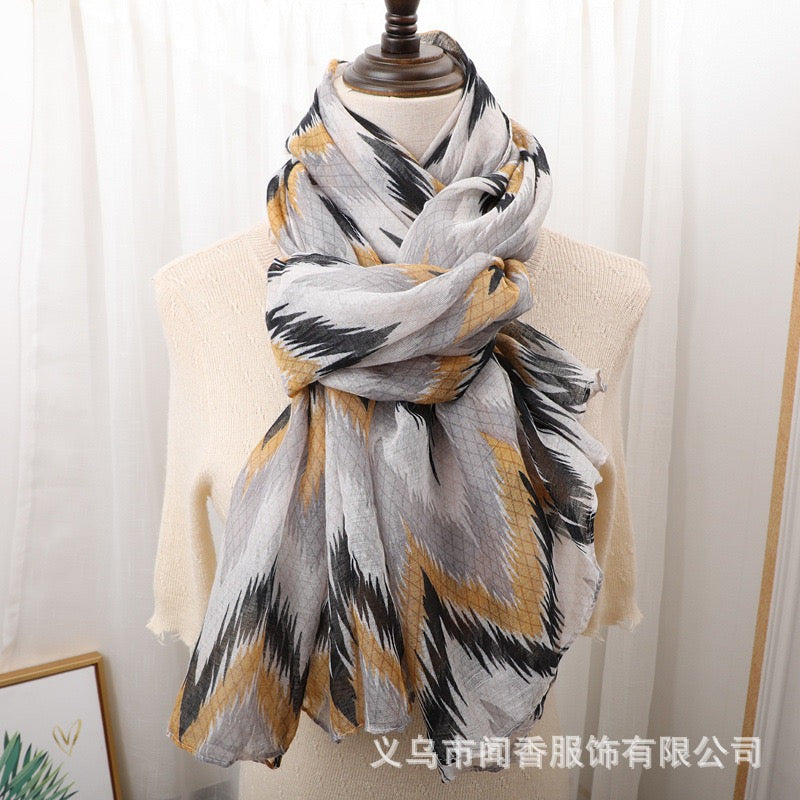 Geometric waved Grey & Beige