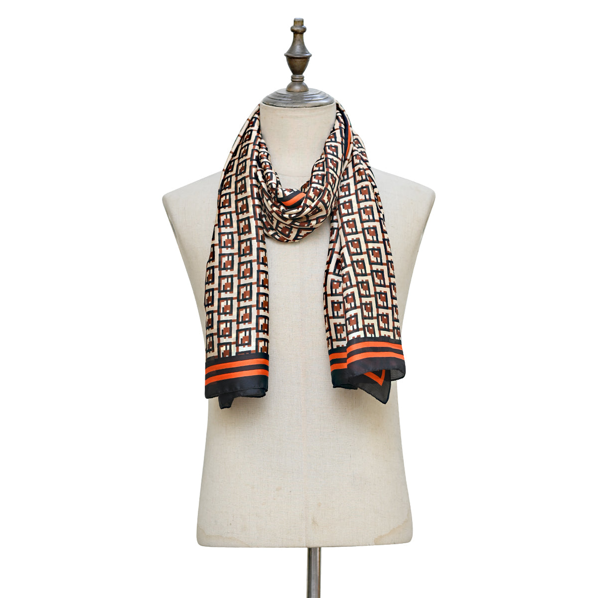 Geomatric premium silk