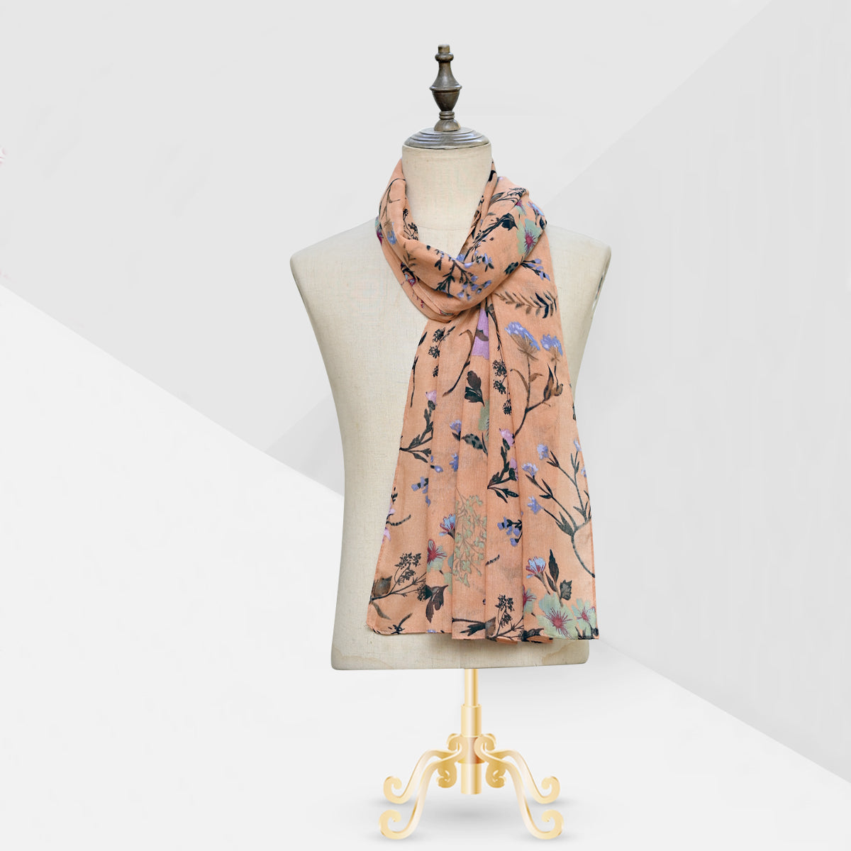 Floral voile print Peach