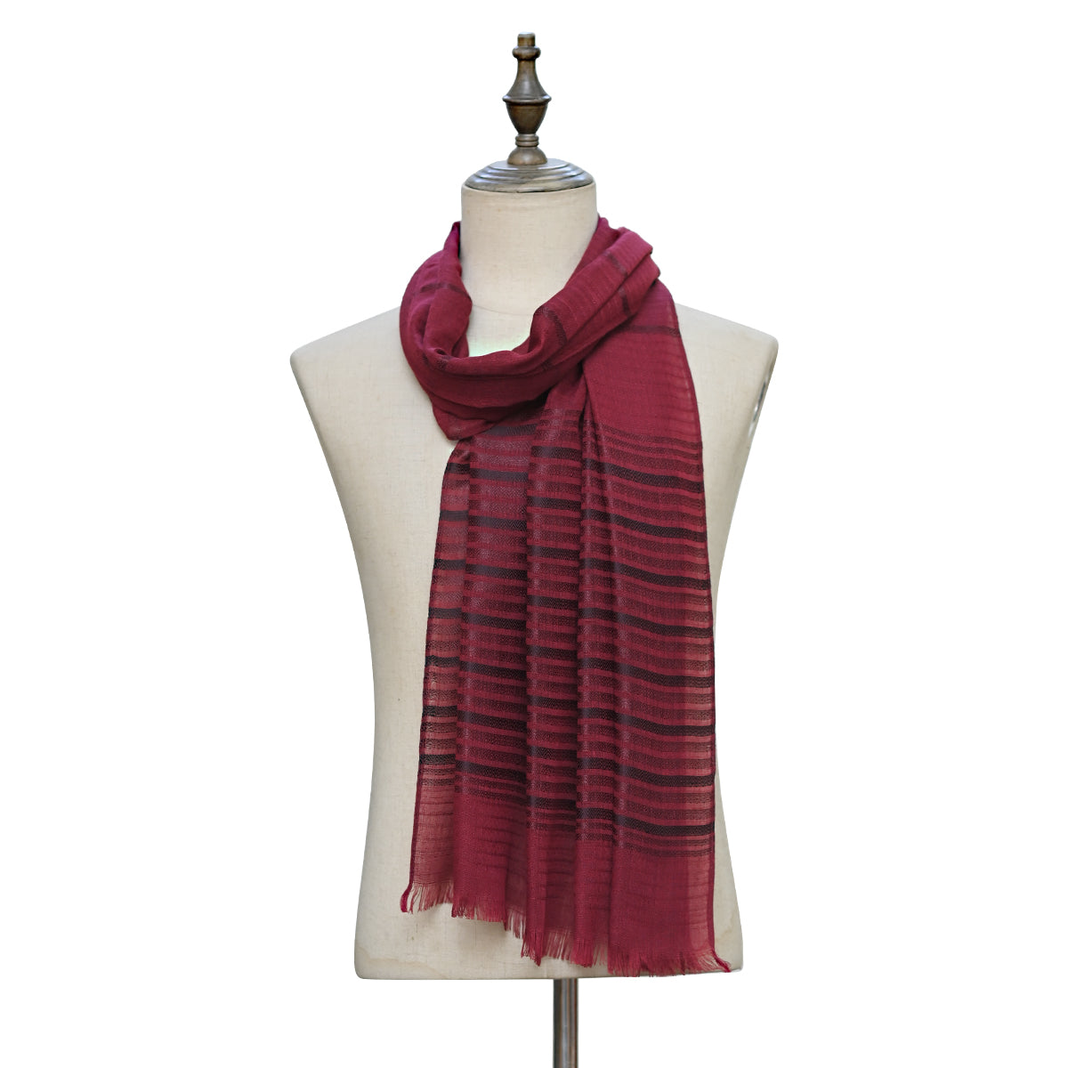 Turkish Texture Stripes Maroon