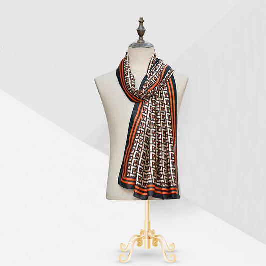 Geomatric premium silk