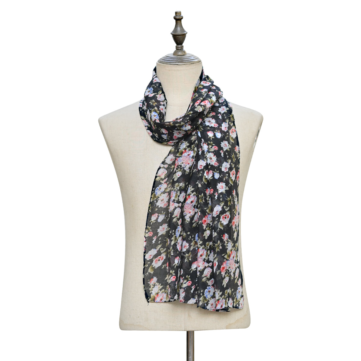 Flora Black Print-S1