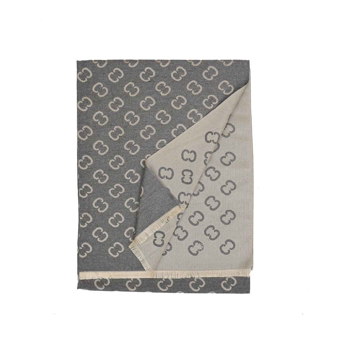 C-C Grey premium Cashmere Scarf