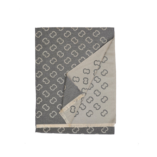 C-C Grey premium Cashmere Scarf