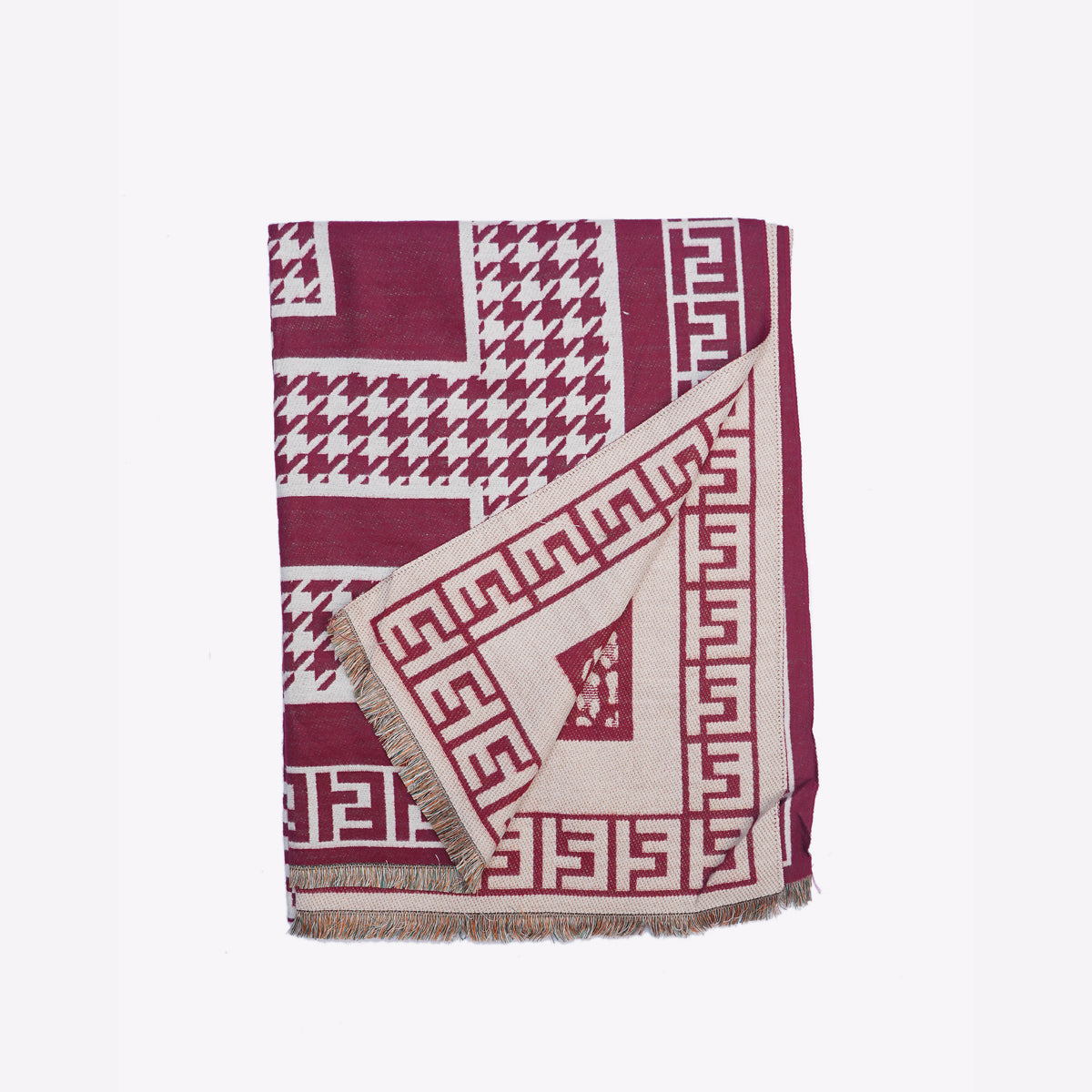 Fen-Di Maroon Premium Cashmere