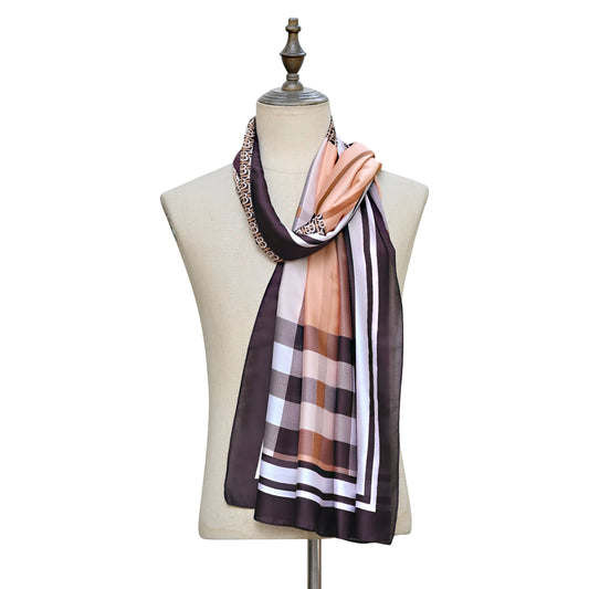 Bur-berry logo premium Silk