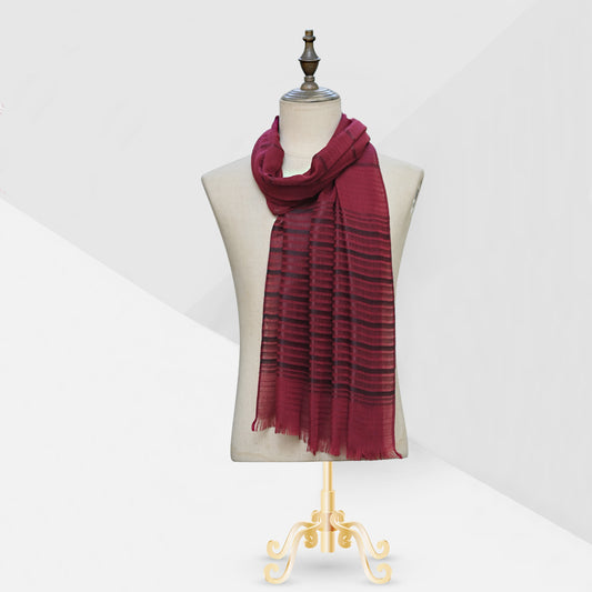 Turkish Texture Stripes Maroon