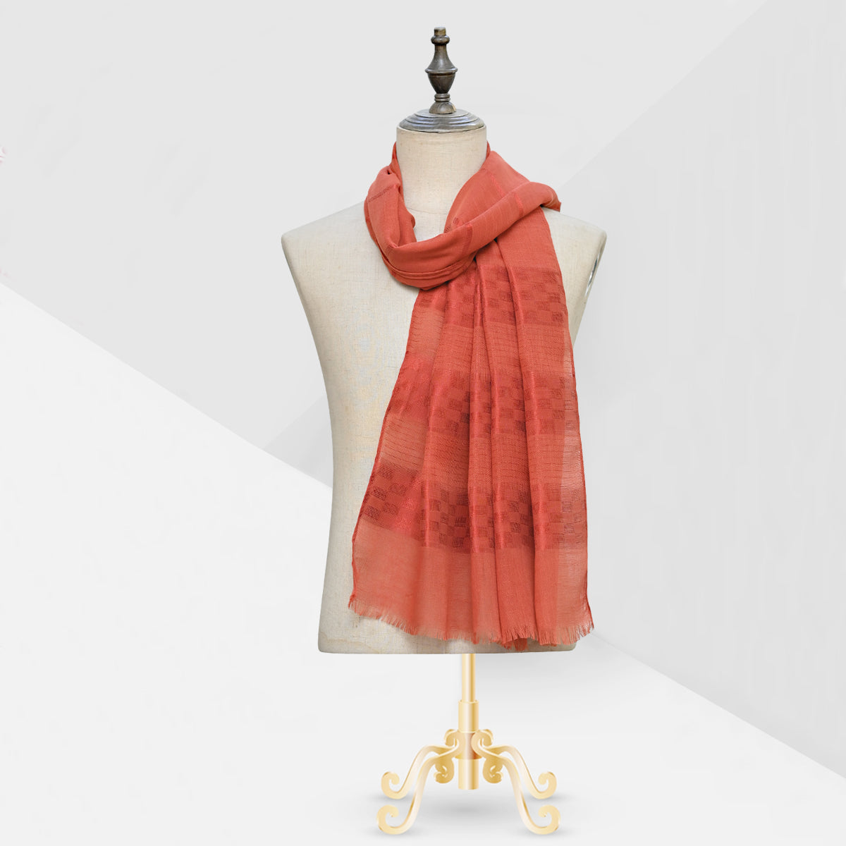 Turkish Lawn Cozy Scarf Orange