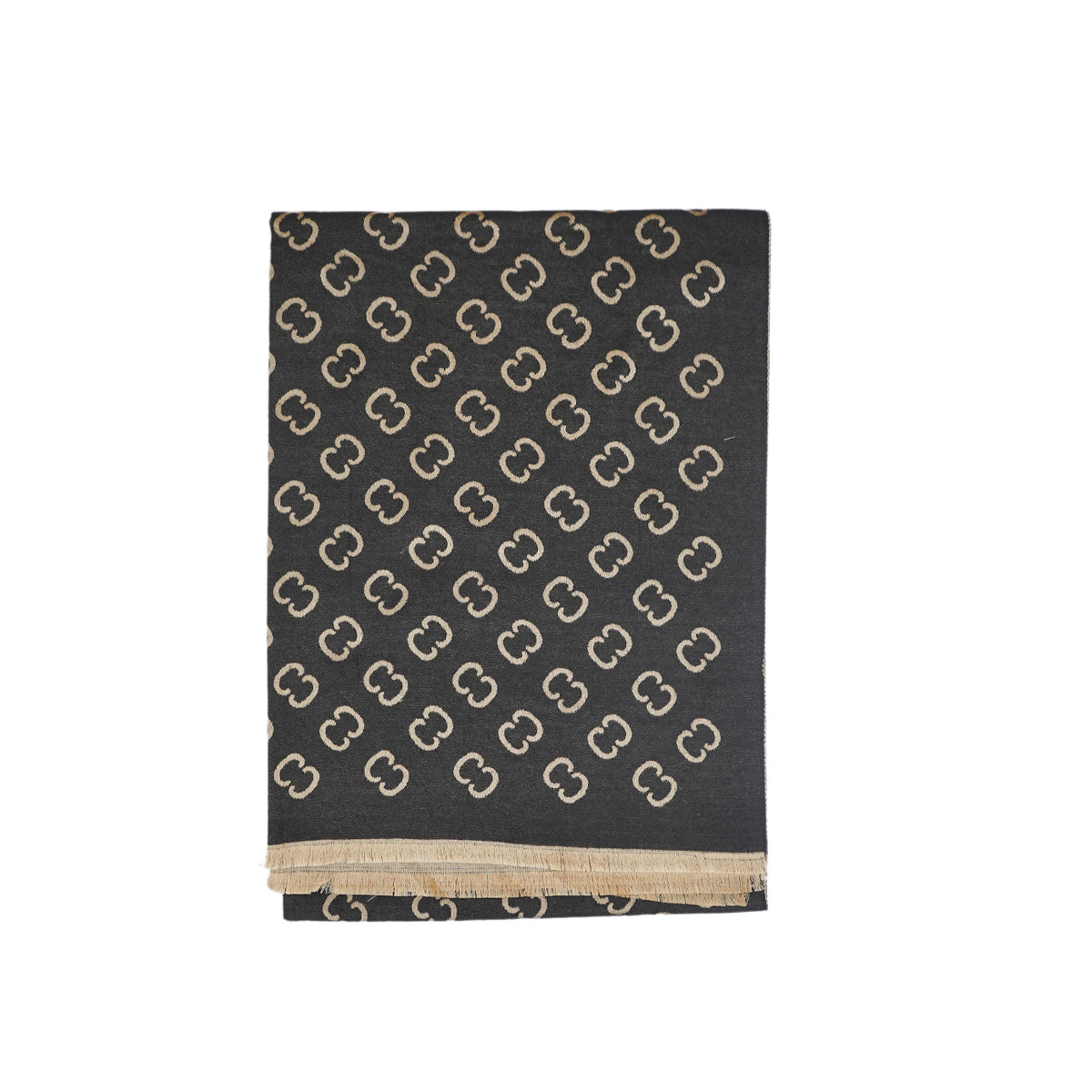 C-C Black & Beige premium Cashmere Scarf