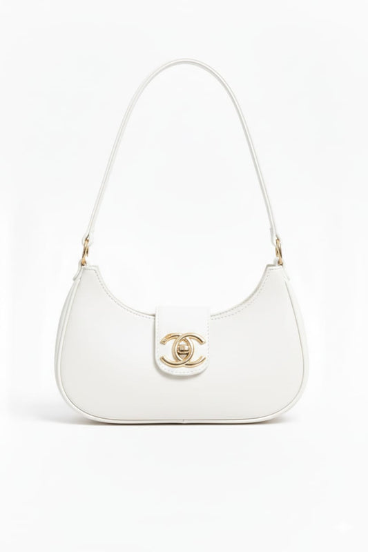 Bella Luxe Shoulder Bag White