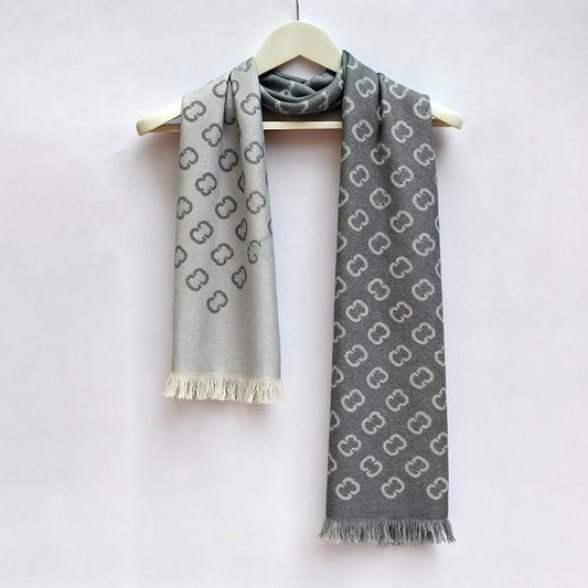 C-C Grey premium Cashmere Scarf