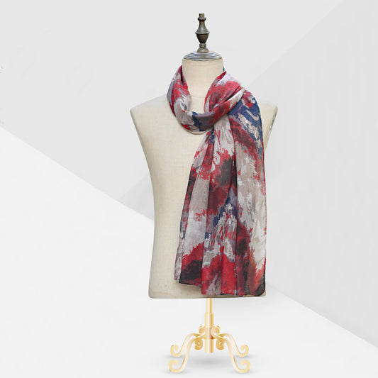 Tie & Dye Red Print Lawn