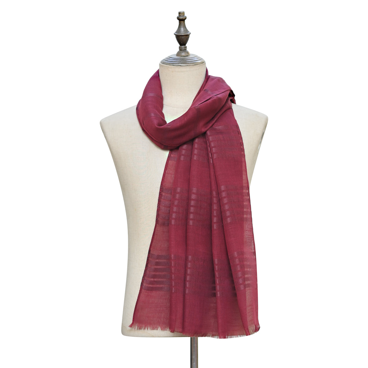 Turkish Plaid & Stripes Maroon