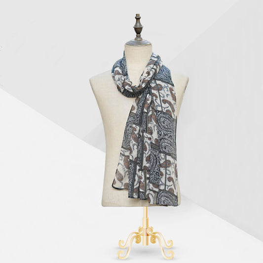 Paisley Print-S1 Grey