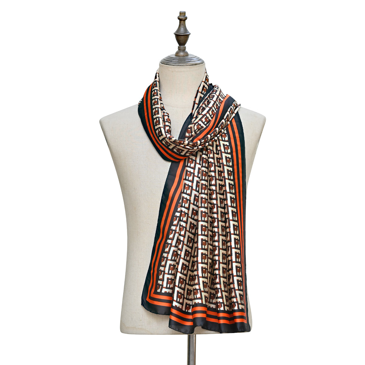 Geomatric premium silk
