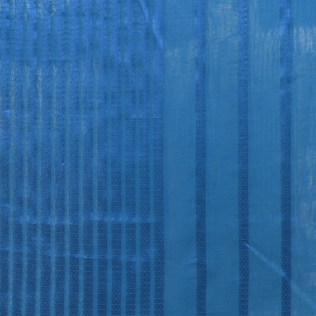 Turkish Lawn Stripes Sapphire Blue