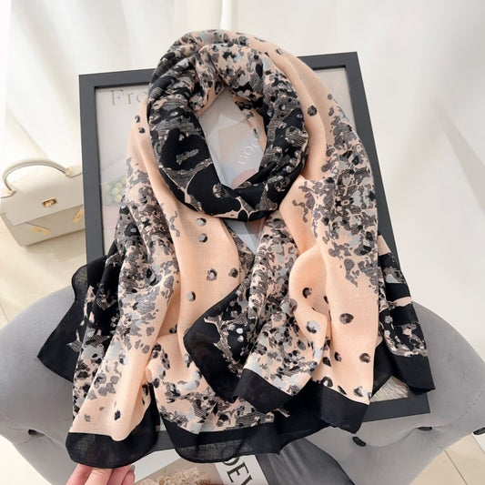 Geometric Peach & Black