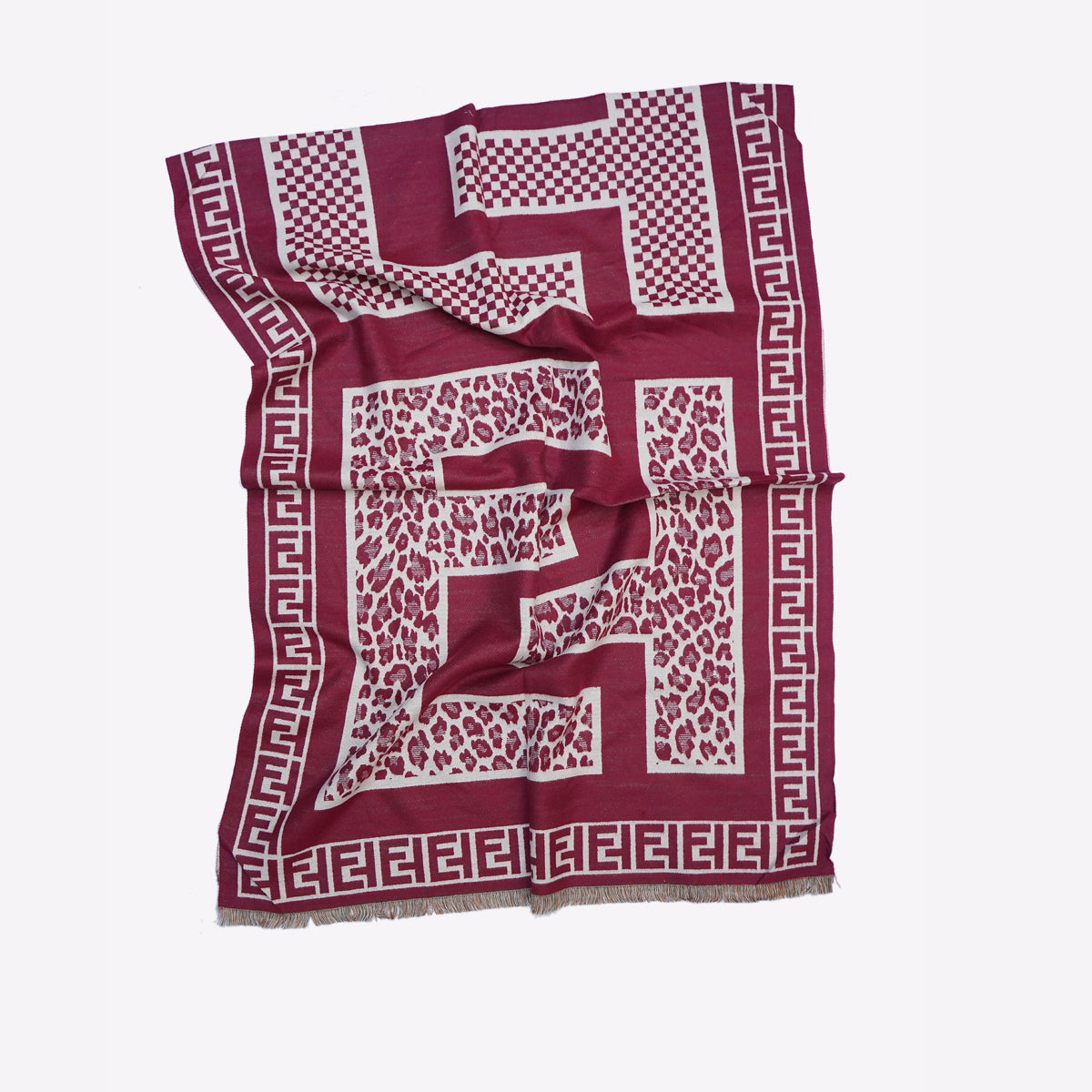 Fen-Di Maroon Premium Cashmere