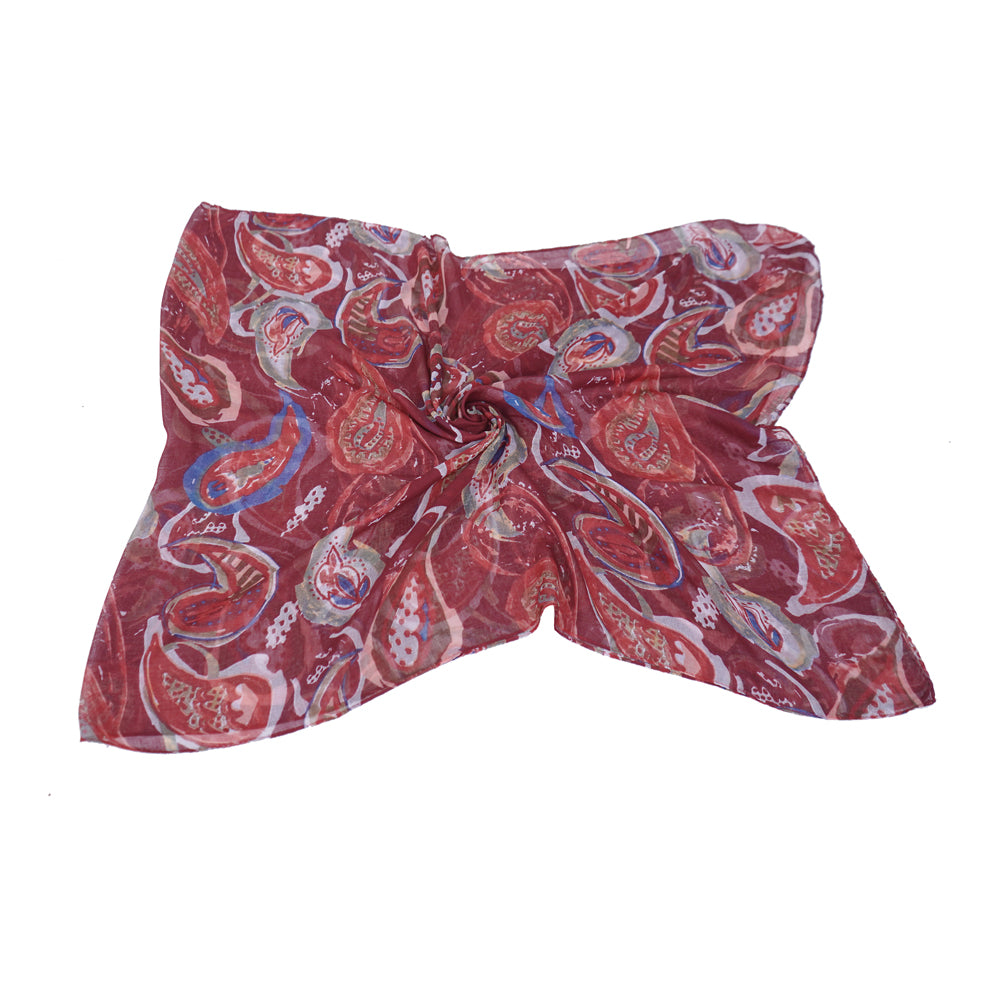 Paisley Maroon-N26