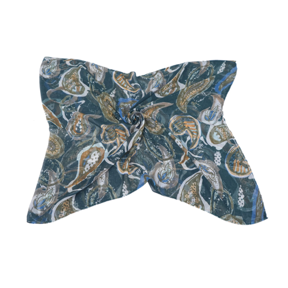 Paisley Steel Green-N26