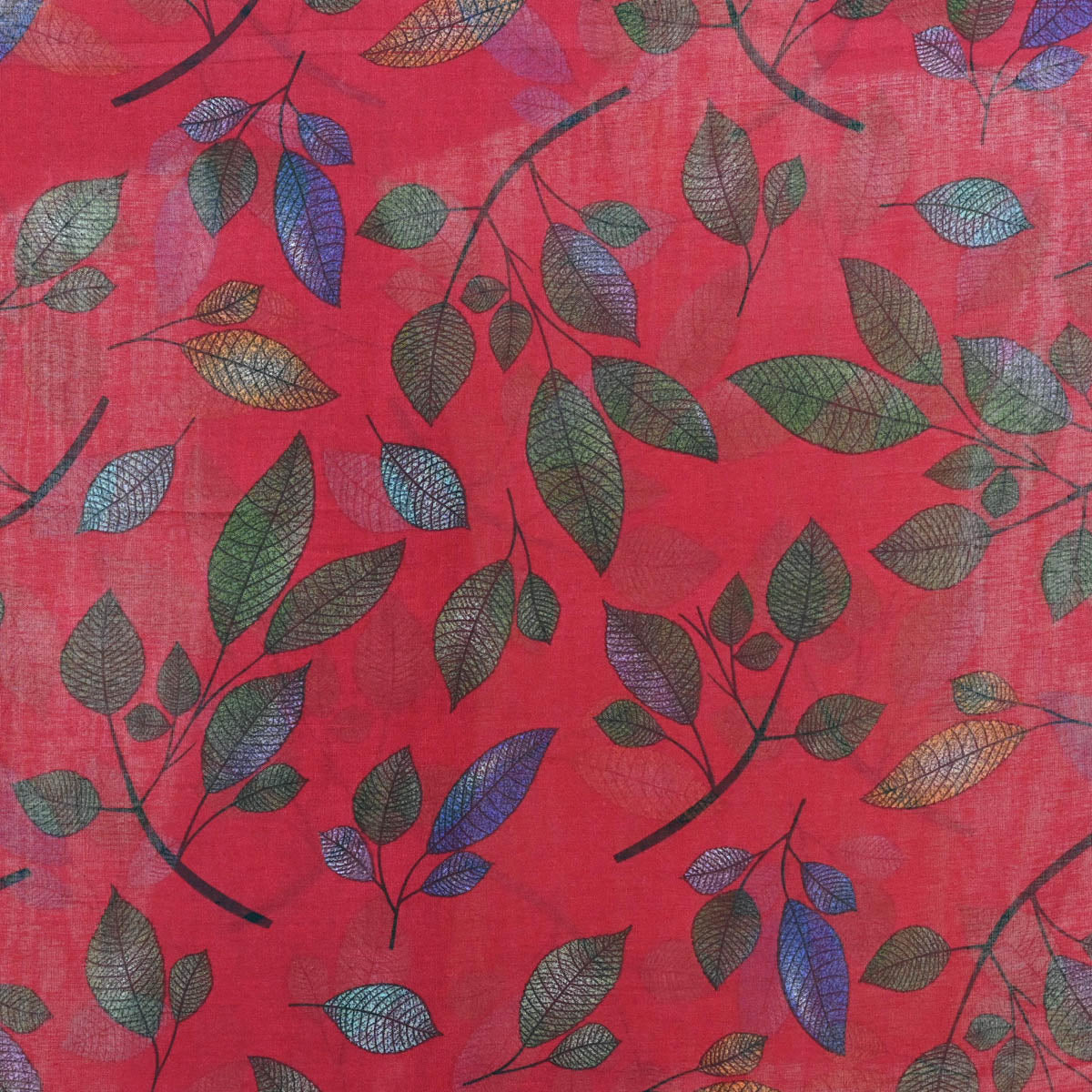 Leave print Red
