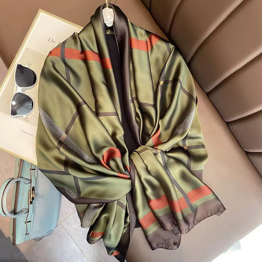 Green Check Premium Silk