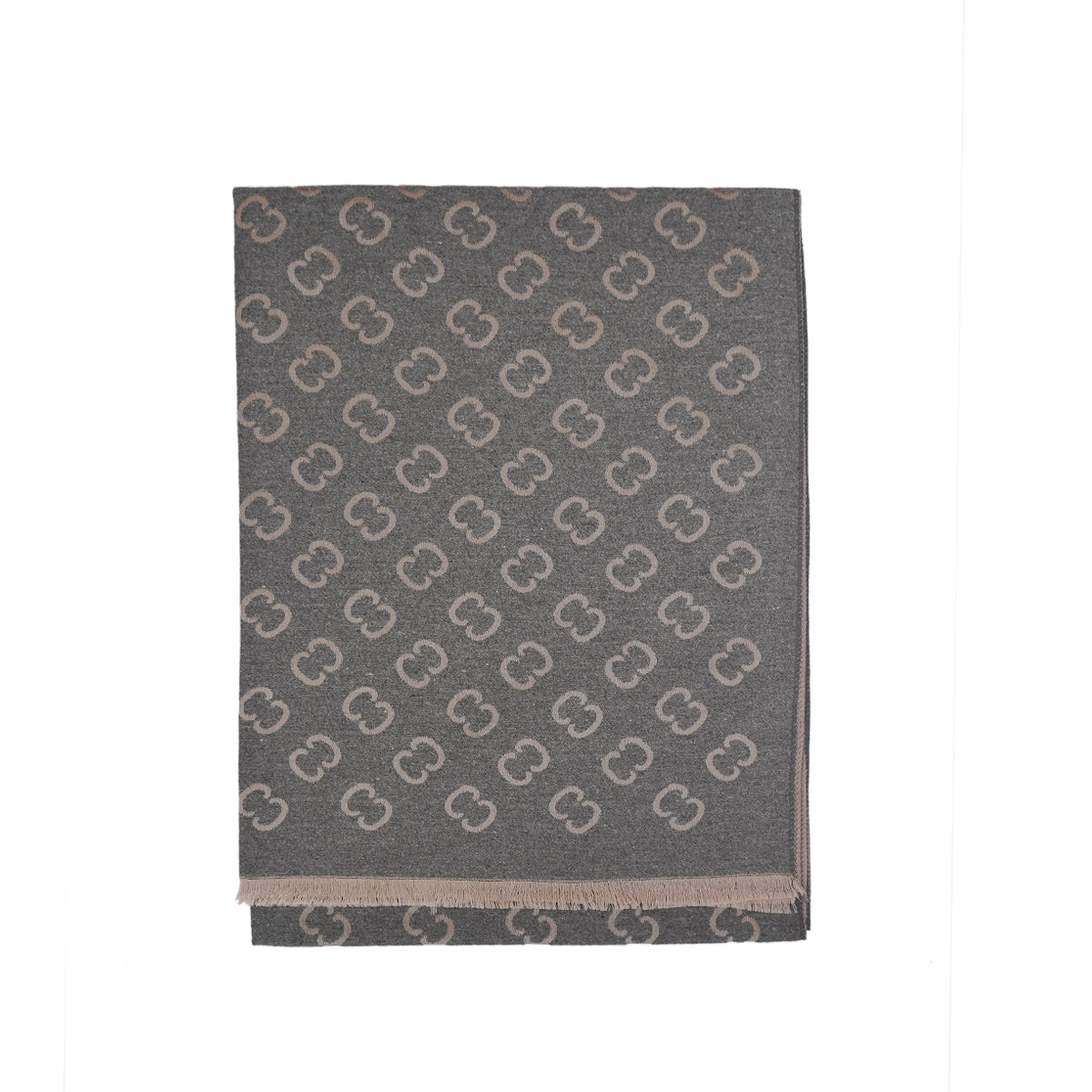 C-C Grey & Beige premium Cashmere Scarf