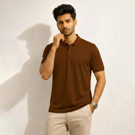 Polo shirt brown