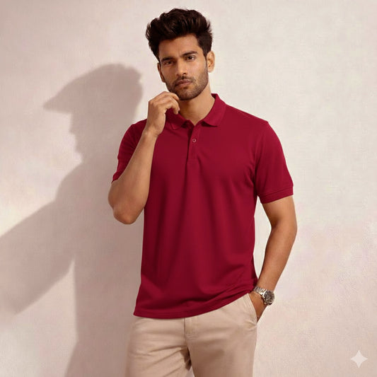 Polo shirt burgundy