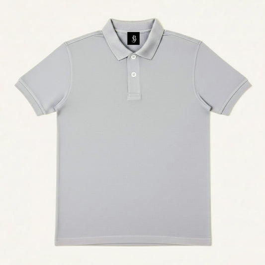 Polo shirt light grey