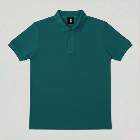 Polo shirt petrol blue