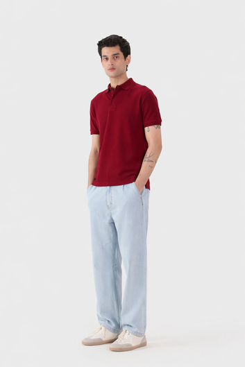 Polo shirt burgundy