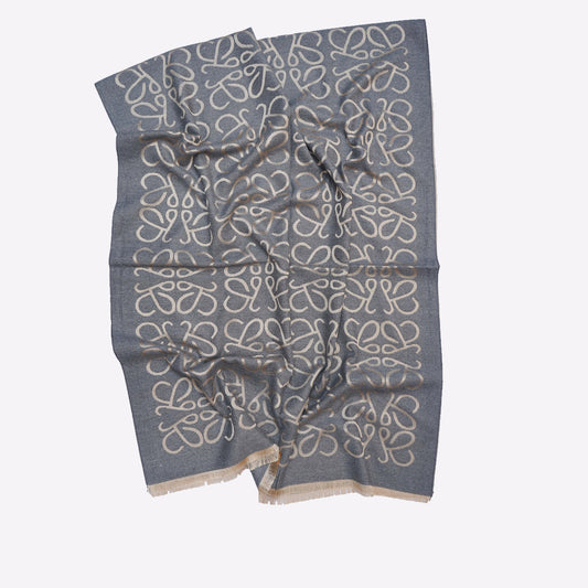 Abstract Light Grey Premium Cashmere