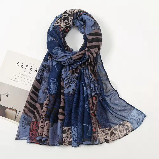 Leo print Blue-N1