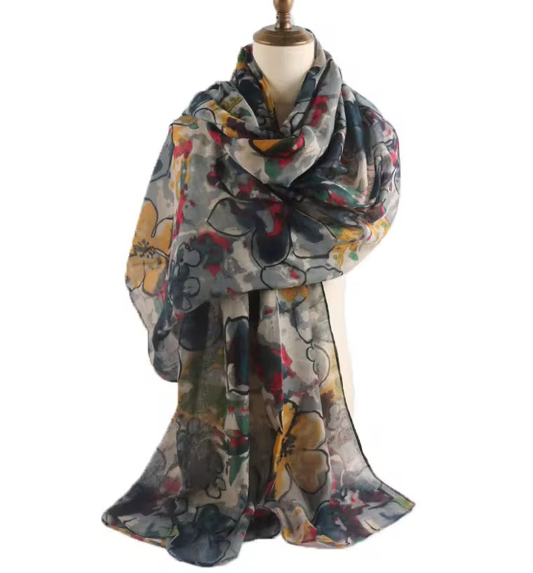 Print lawn flower-N1