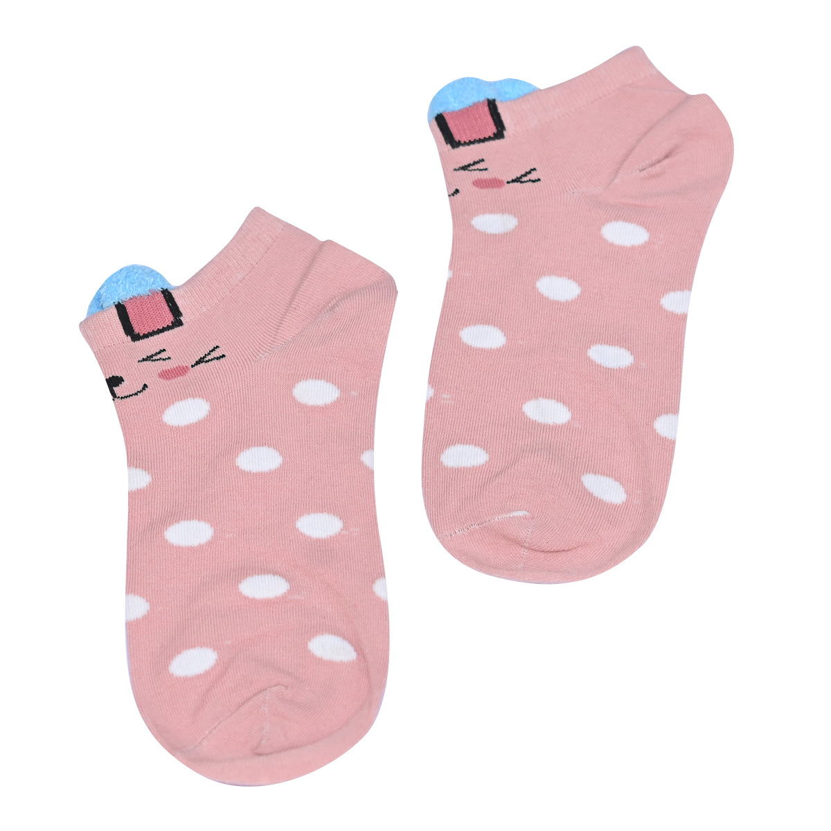 Polka Dot pink socks\buy 4 get 1 free