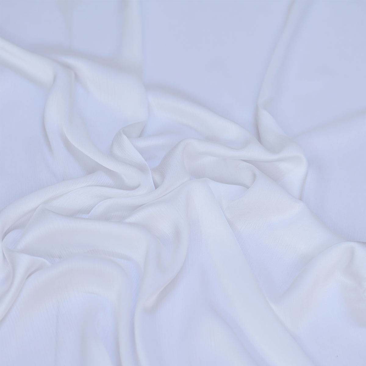 White Crinkle silk