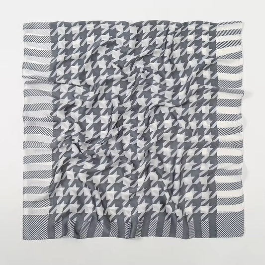 Tartan Grey Premium Silk