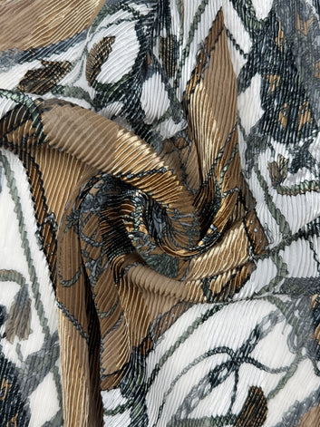 Crinkle Silk Square Scarf