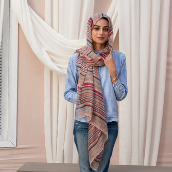 Maroon stripes-A1