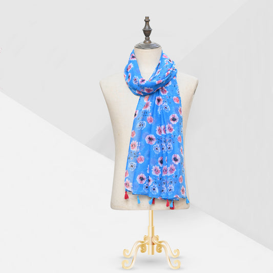 Floral Tassel Blue