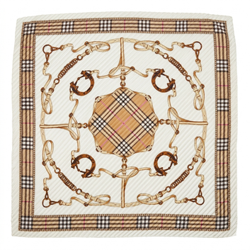 Crinkle Silk Square Scarf
