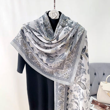 Floral Print Grey-S5