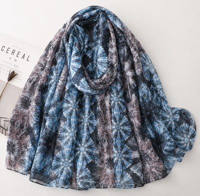 Dye & dye Grey Blue Print-N26