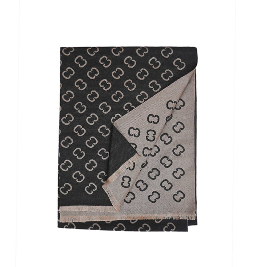 C-C Black premium Cashmere Scarf